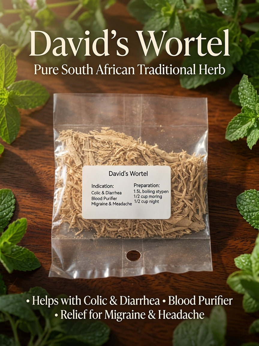 David’s Wortel – Herb for Colic, Diarrhea, Blood Purification & Migraines (R50)