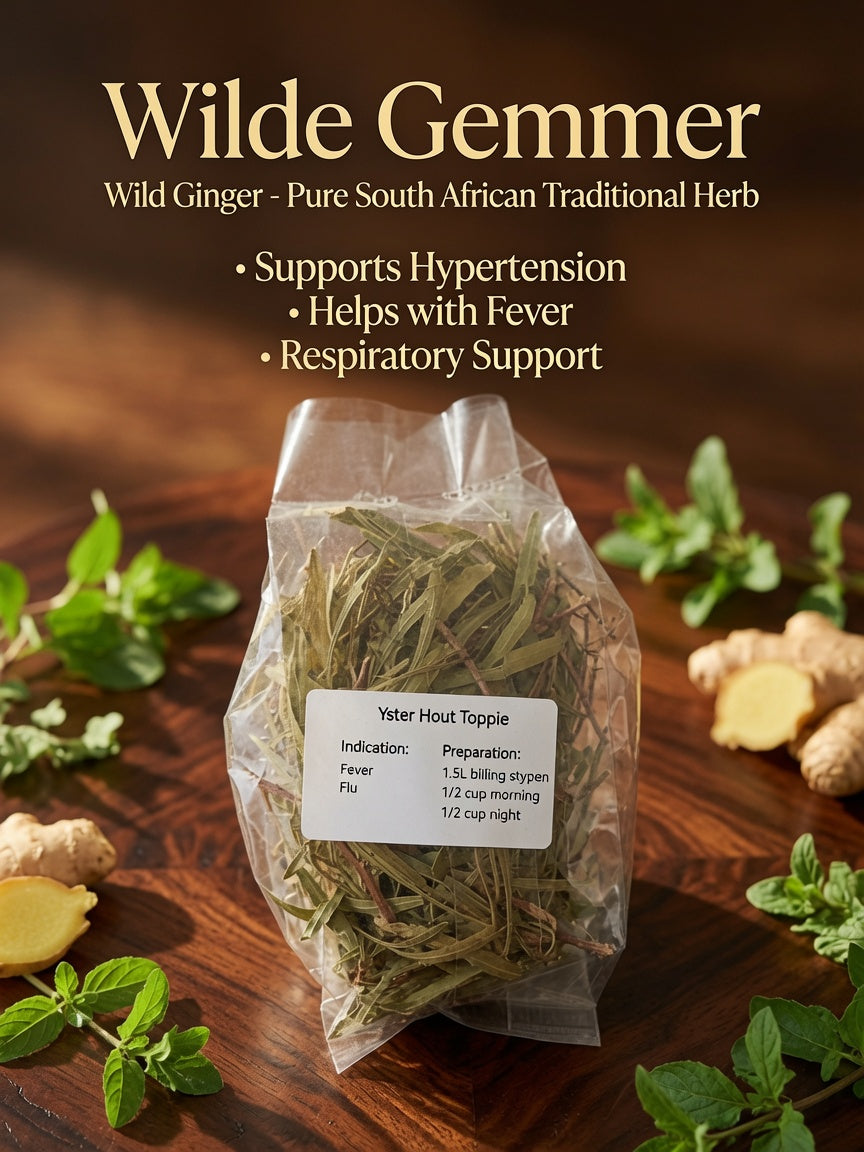Wilde Gemmer (Wild Ginger) – Herb for Hypertension, Fever & Respiratory (R50)